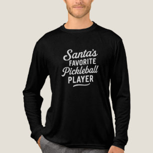 Santa's FAVORITE Pickleball PLAYER Tri-Blend Shirt