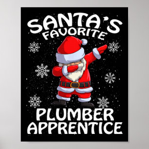 Santa's Favorite Plumber Apprentice Christmas  Poster