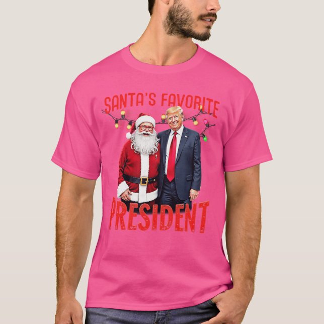 Santas Favorite Presiden Christmas girl T-Shirt (Front)