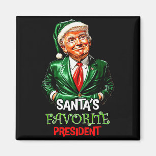 Santa's Favorite President Funny Santa Trump 2024  Magnet