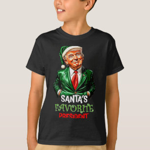 Santa's Favorite President Funny Santa Trump 2024 T-Shirt