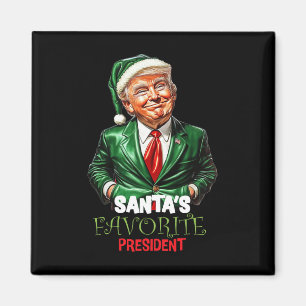 Santa's Favorite President Funny Trump  Magnet