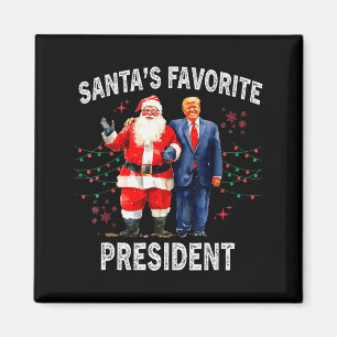 Santas Favorite President Funny Trump Magnet