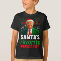 Santas Favorite President Santa Trump Xmas Christm