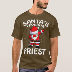 Santas Favorite Priest Christmas T-Shirt
