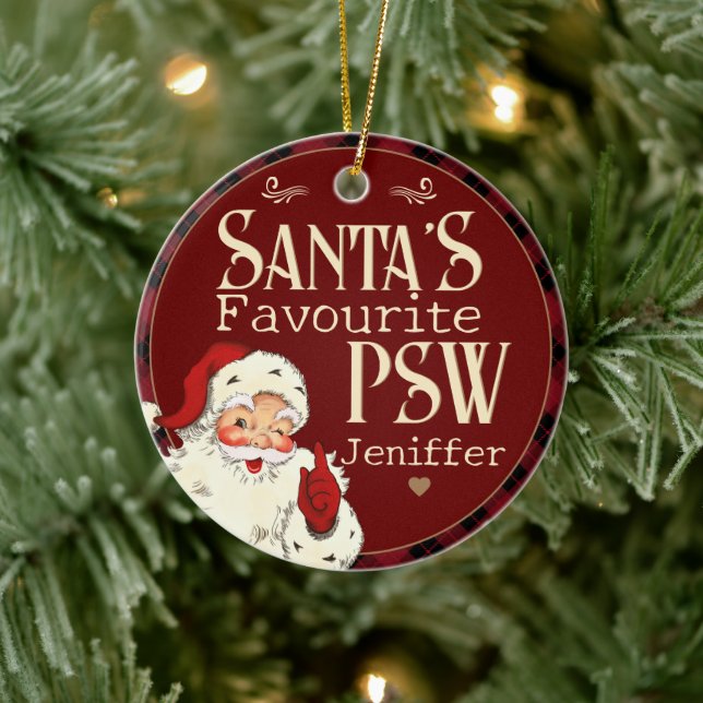 Santas Favorite PSW Ceramic Tree Decoration (Tree)