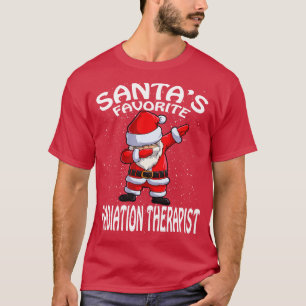 Santas Favorite Radiation Therapist Christmas T-Shirt