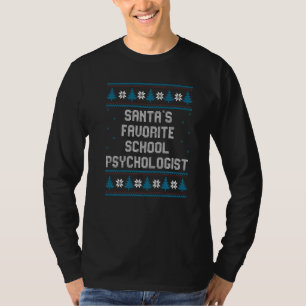 Santas Favorite School Psychologist   Christmas T-Shirt