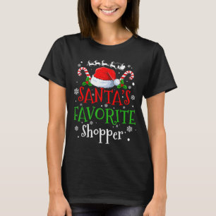 Santa's Favorite Shopper Christmas Party T-Shirt