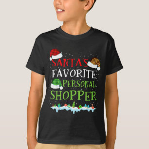 Santa's Favorite Shopper Fun Christmas Consultant  T-Shirt