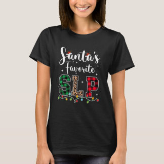 Santa's Favorite SLP Speech language pathologists T-Shirt