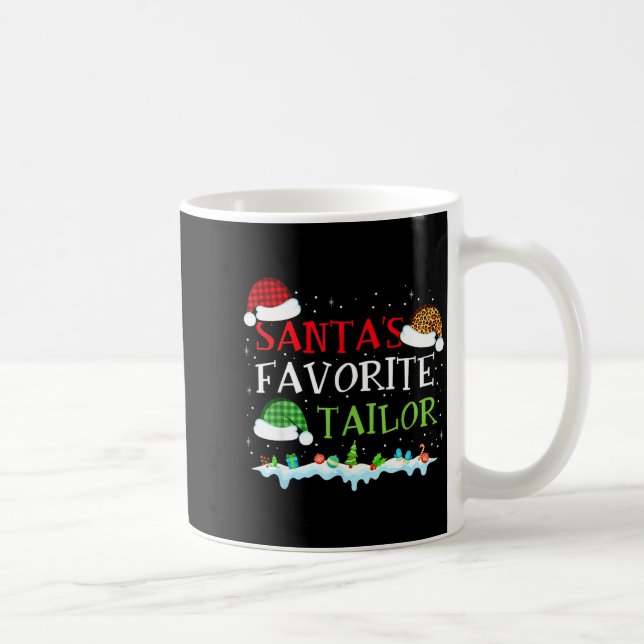 Santa's Favorite Tailor Fun Christmas Alterations  Coffee Mug (Right)