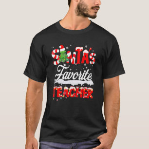 Santa's Favorite Teacher Family Matching Group Chr T-Shirt