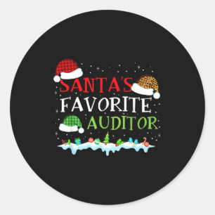 Santa's Favorite Tor Fun Christmas  Classic Round Sticker