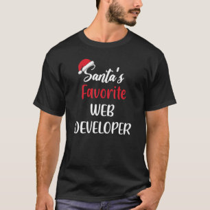 Santas Favorite Web Developer   Christmas   Pajama T-Shirt