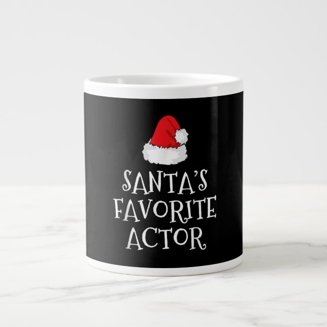 Santas Favourite Actor Christmas Acting Actress Large Coffee Mug (Front)