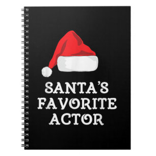 Santas Favourite Actor Christmas Acting Actress Notebook