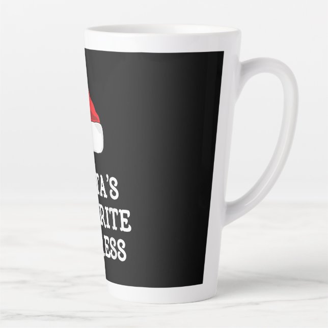 Santas Favourite Actress Christmas Acting Actress Latte Mug (Right)