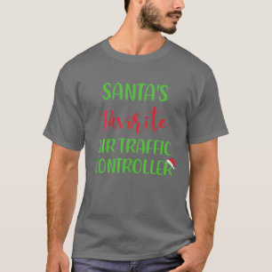 Santa's Favourite Air Traffic Controller Pajama Ch T-Shirt