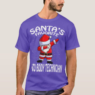 Santas Favourite Auto Body Technician Christmas T-Shirt