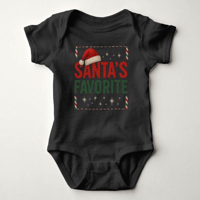 Santa's favourite Baby Bodysuits & one Pieces (Front)