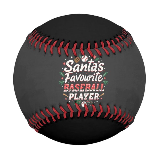 Santa's Favourite Baseball Player Christmas Tree (Front)