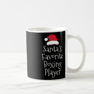 Santas Favourite Boxing Player - Christmas Funny B Coffee Mug
