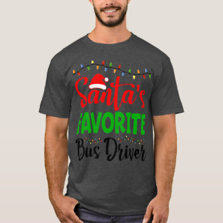Santas Favourite Bus Driver T-Shirt