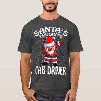 Santas Favourite Cab Driver Christmas T-Shirt