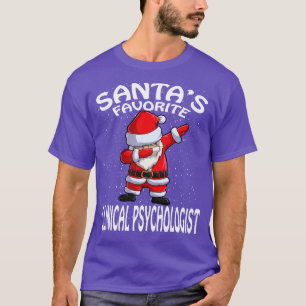 Santas Favourite Clinical Psychologist Christmas T-Shirt
