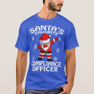 Santas Favourite Compliance Officer Christmas T-Shirt