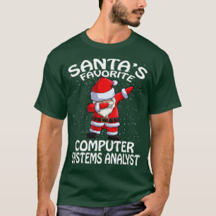 Santas Favourite Computer Systems Analyst Christma T-Shirt