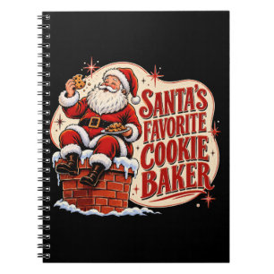 Santa's Favourite Cookie Baker Christmas Baking Notebook
