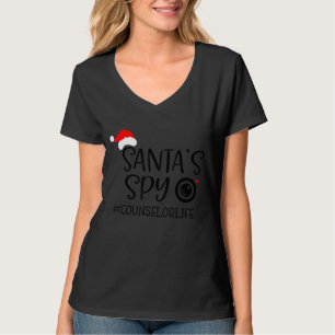 Santa's Favourite Counsellor Santa Spy Counsellor T-Shirt