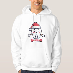 Santa's Favourite Dentist Cute Tooth Christmas Hoodie