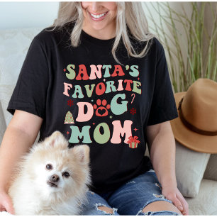 Santa's favourite dog mum T-Shirt