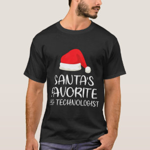 Santa's Favourite EEG Technologist Matching Family T-Shirt