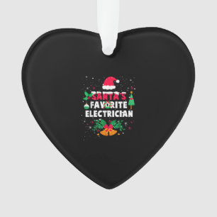 Santas Favourite Electrician Christmas Xmas Gift Ornament