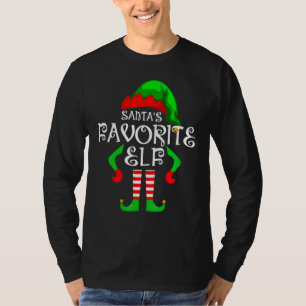 Santa's Favourite Elf Christmas Family Matching Co T-Shirt