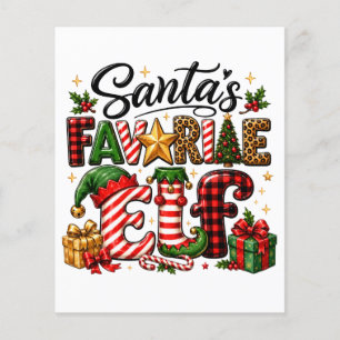 Santa's Favourite Elf Christmas Flyer