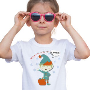 "Santa's Favourite Elf" Christmas  T-Shirt