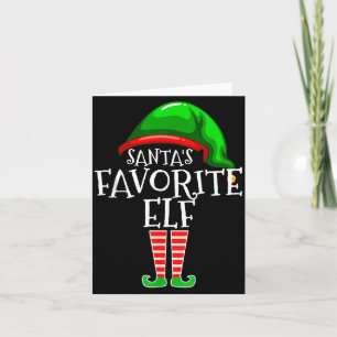 Santas Favourite Elf Group Matching Family Card