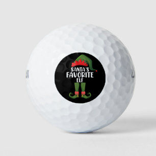 Santas Favourite Elf Matching Family Christmas Golf Balls