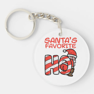 Santas Favourite Funny Naughty Adult Christmas Xma Key Ring