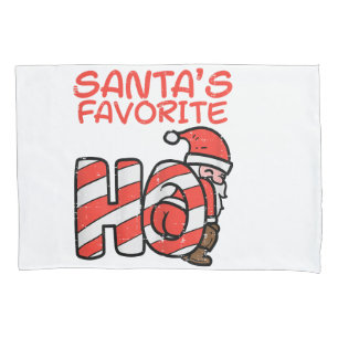 Santas Favourite Funny Naughty Adult Christmas Xma Pillowcase