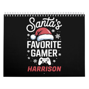 Santa's Favourite Gamer Personalised Gaming Xmas Calendar