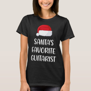 Santas Favourite Guitarist Christmas Fun Guitar Gi T-Shirt