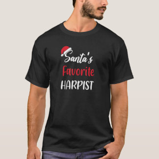 Santas Favourite Harpist   Christmas harp   Pajama T-Shirt