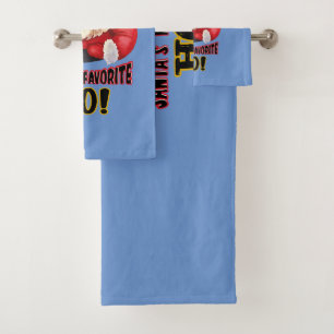 Santa's Favourite Ho Bath Towel Set