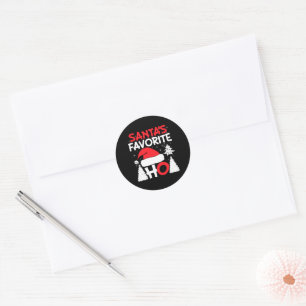 Santa's Favourite Ho Classic Round Sticker